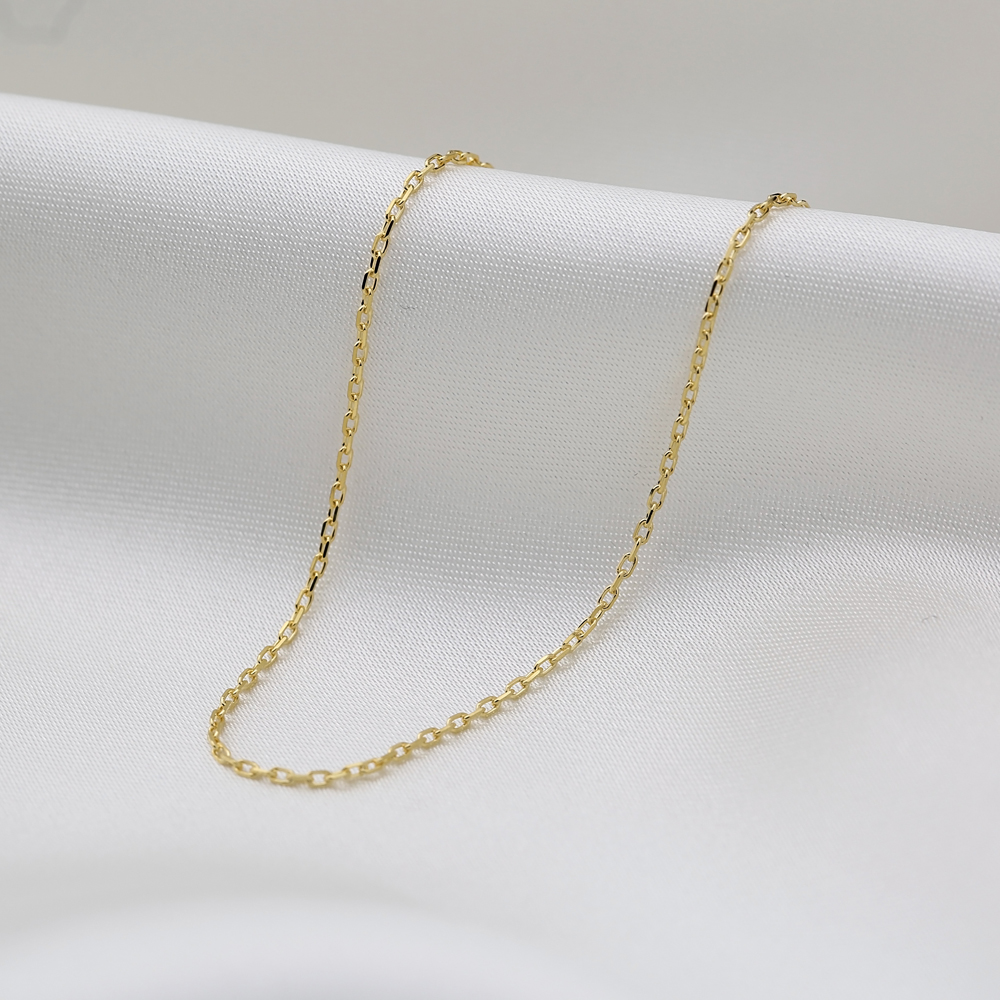 30 Force Gold Plated Chain Silver Necklace
