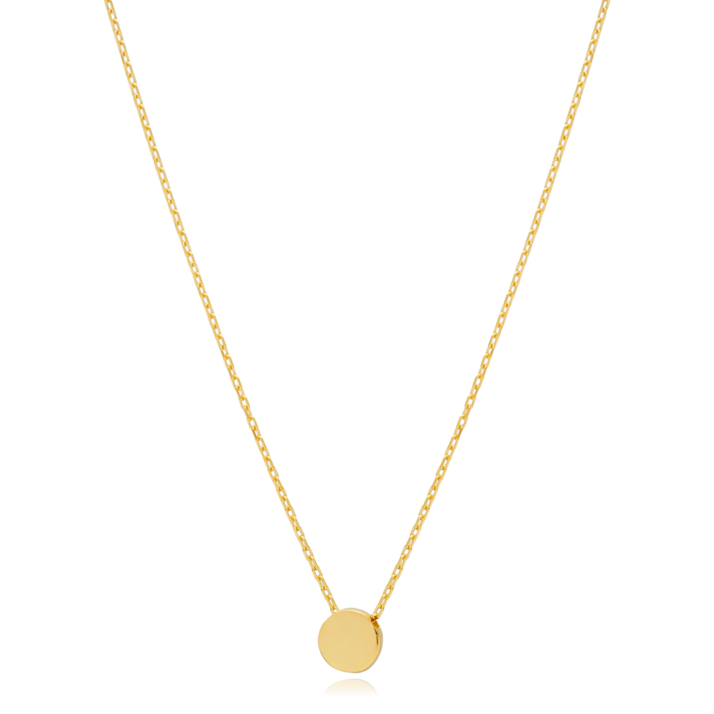 Minimal Round Pendant In Turkish Wholesale 925 Sterling Silver