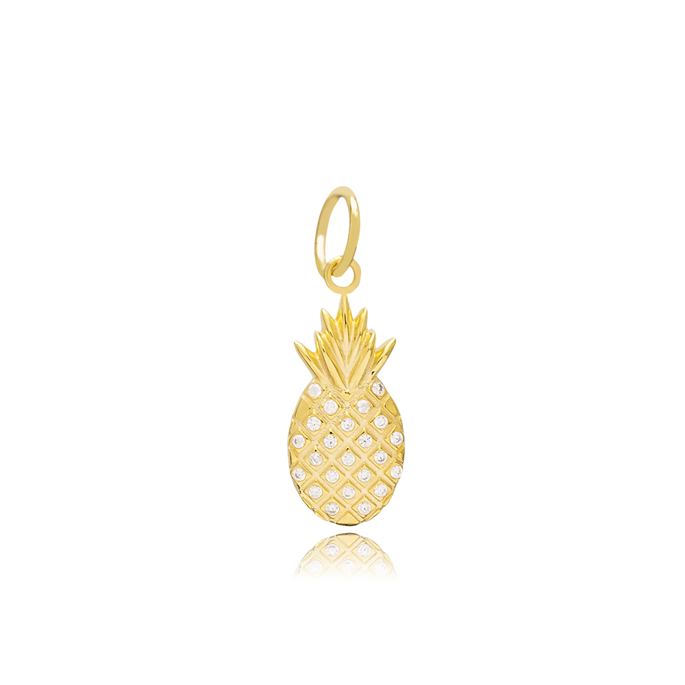 Pineapple Design Charm Wholesale Handmade Turkish 925 Silver Sterling Jewelry