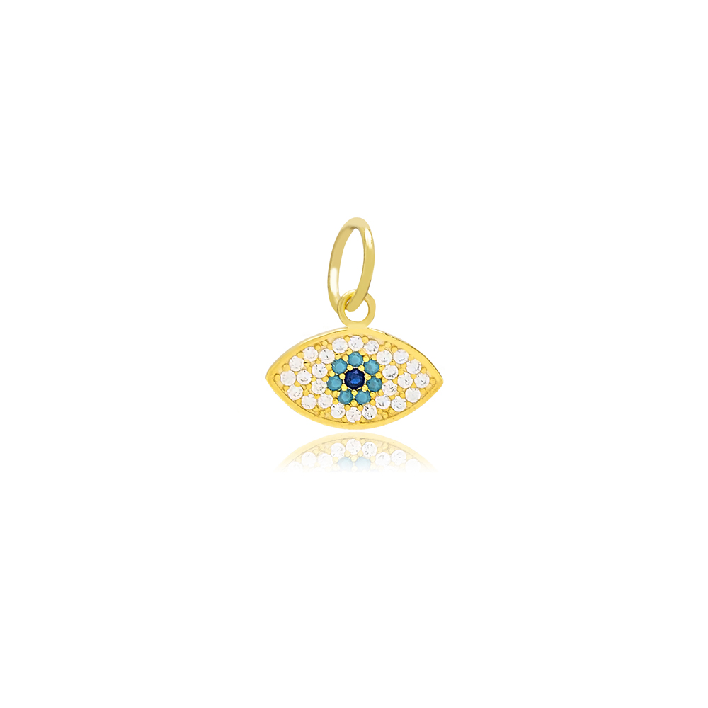 Chic Evil Eye Design Jewelry Wholesale Handcrafted Turkish 925 Silver Sterling Charm