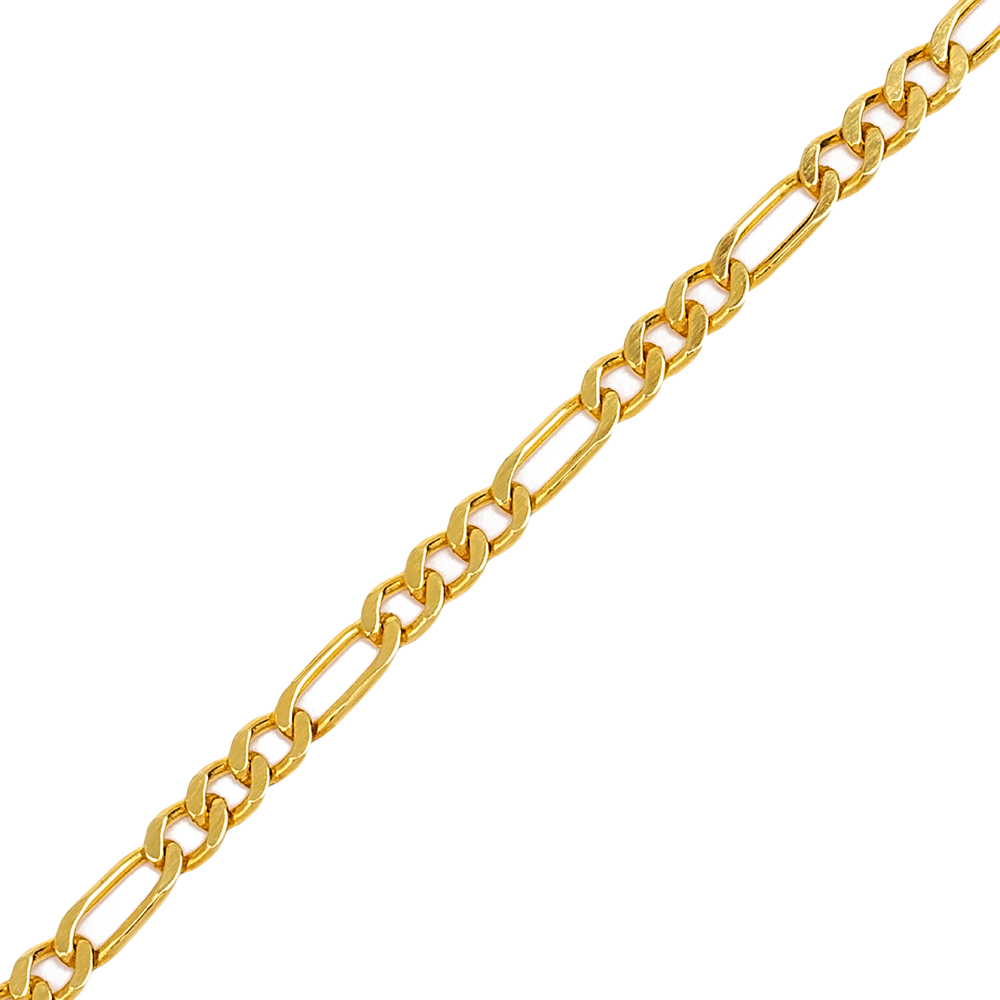 Popular Design Figaro Chain Bracelet Wholesale Turkish 925 Sterling Silver Jewelry