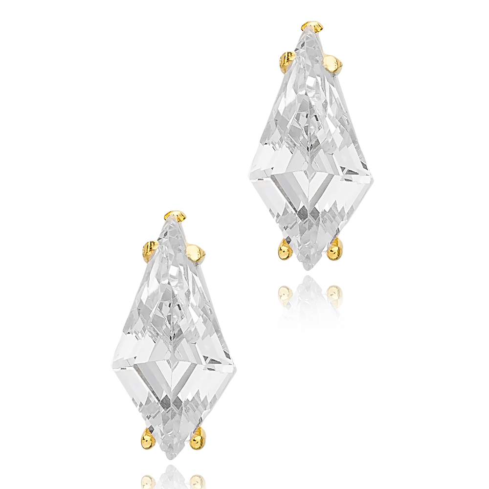 Trendy Geometric Design Stud Earrings Turkish Wholesale Handmade 925 Sterling Silver Jewelry