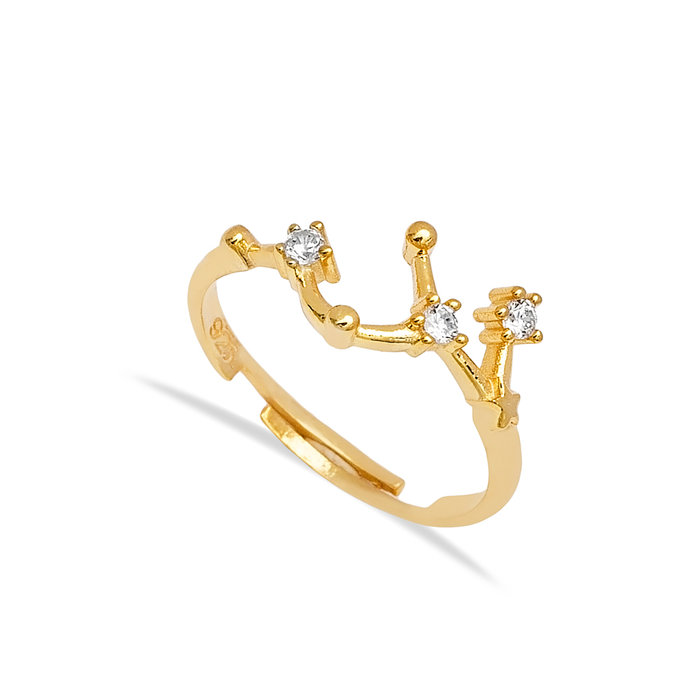 Leo Zodiac Ring Elegant Popular Design Wholesale 925 Sterling Silver Horoscope Jewelry