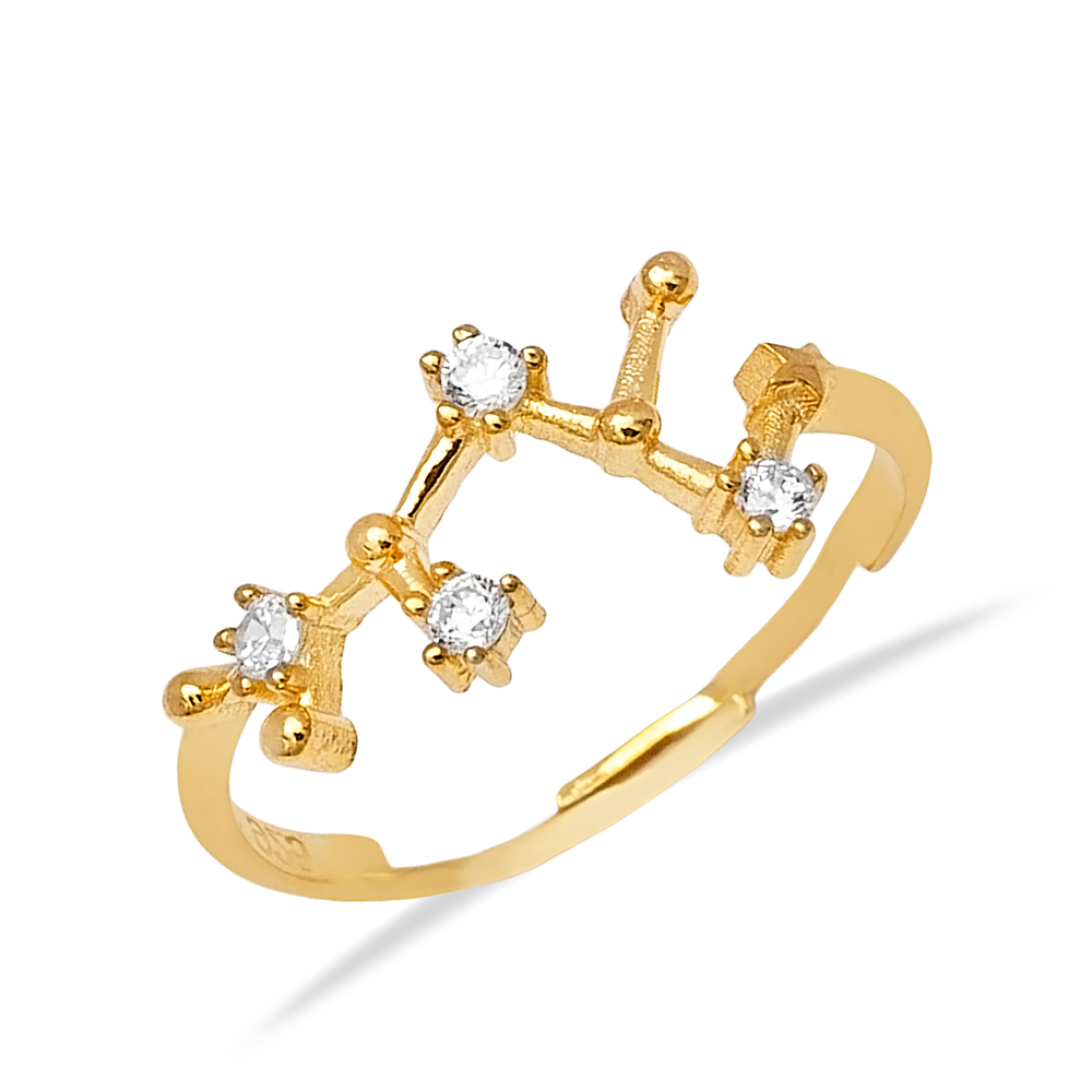 Sagittarius Zodiac Ring Elegant Popular Design Wholesale 925 Sterling Silver Horoscope Jewelry