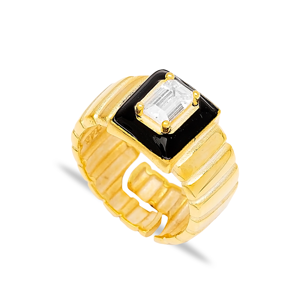 Trendy Elegant Unique Adjustable Ring Handmade Turkish Wholesale 925 Sterling Silver Jewelry