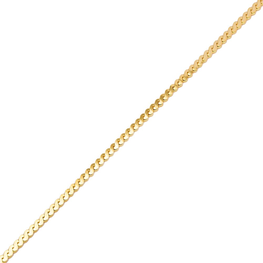 Serpentine Chain 2.65 mm Bracelet Elegant Wholesale 925 Sterling Silver Jewelry