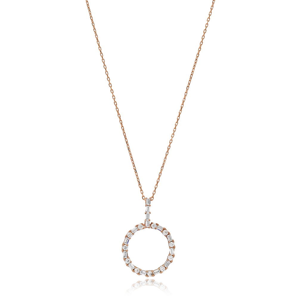 40+5 cm 40 Forse Round Charm Necklace
