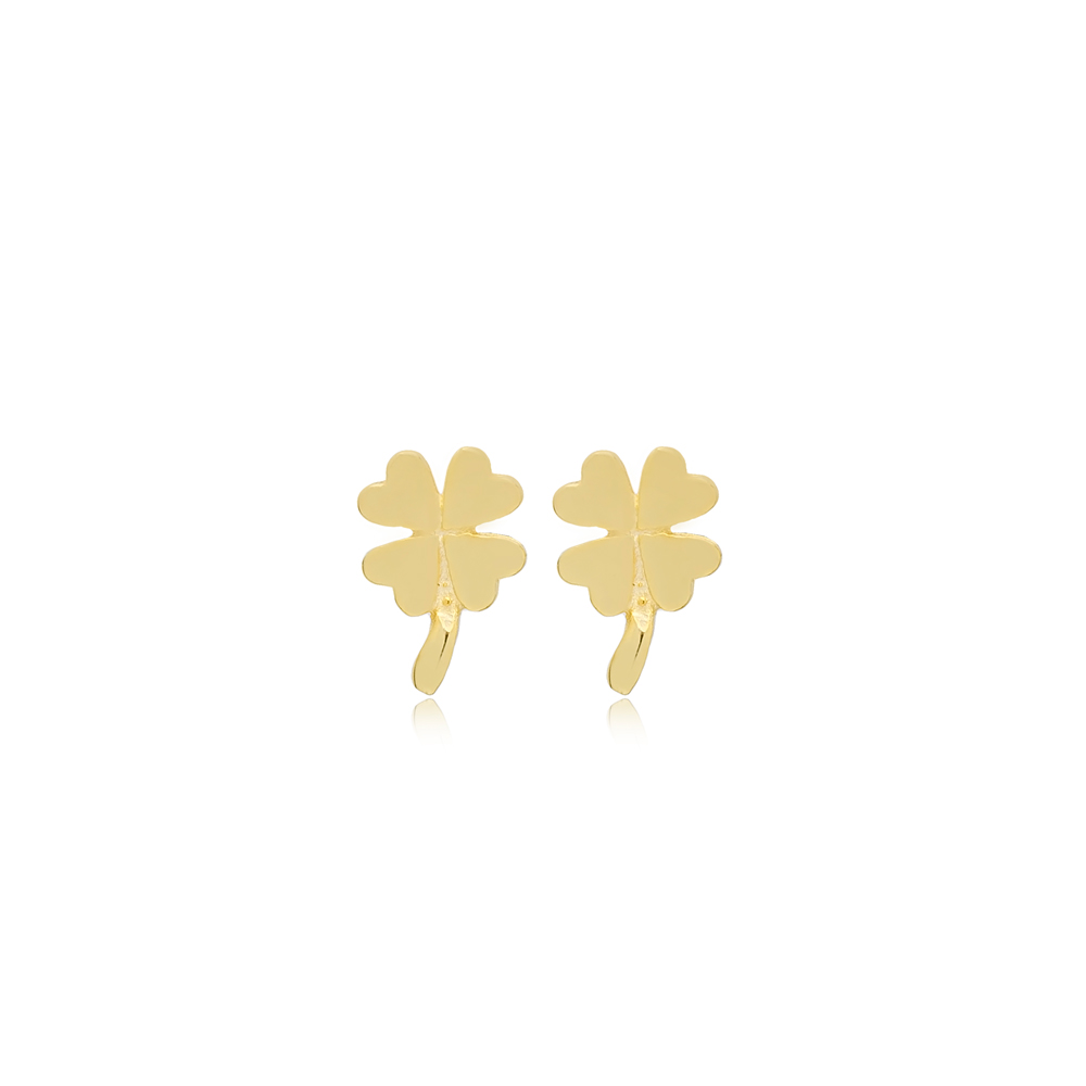 Clover Stud Earring Wholesale Handcrafted Sterling Silver Earring