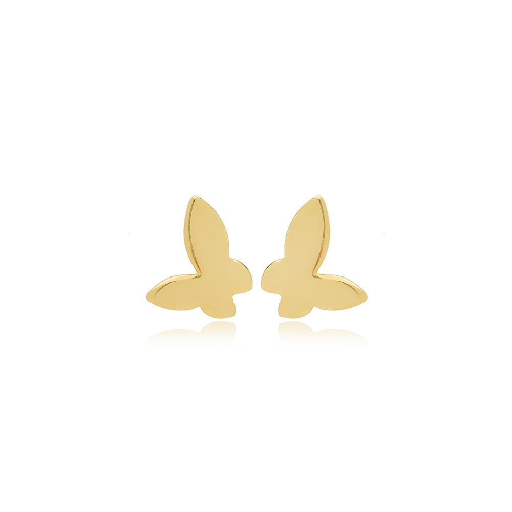 Butterfly Sterling Silver Stud Earring Wholesale Handcrafted Silver Earring