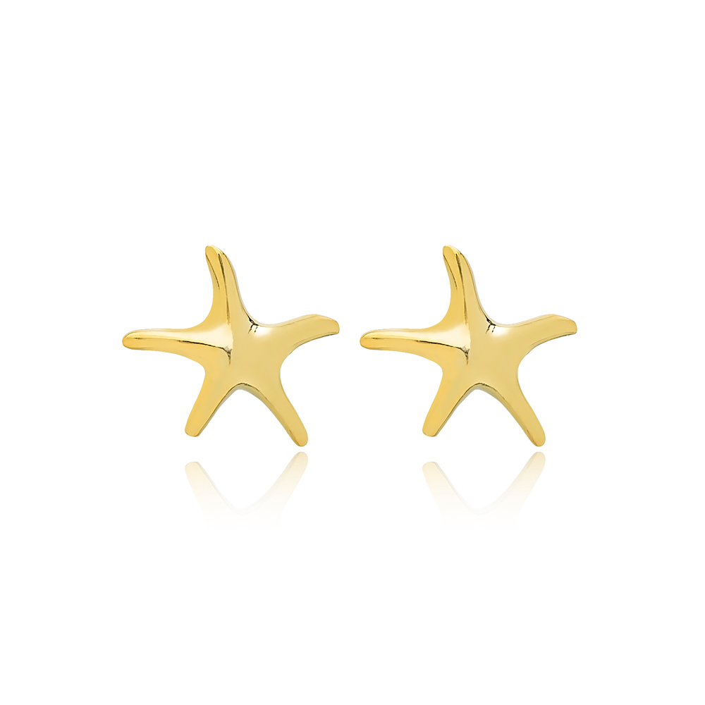 Stud Starfish Earrings Turkish Wholesale Sterling Silver Earring