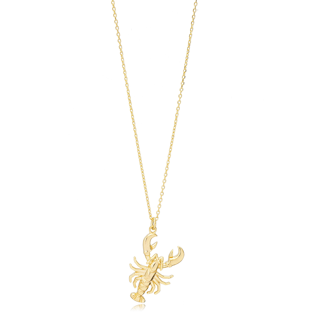 Plain Lobster Necklace Silver Jewelry Wholesale Pendant