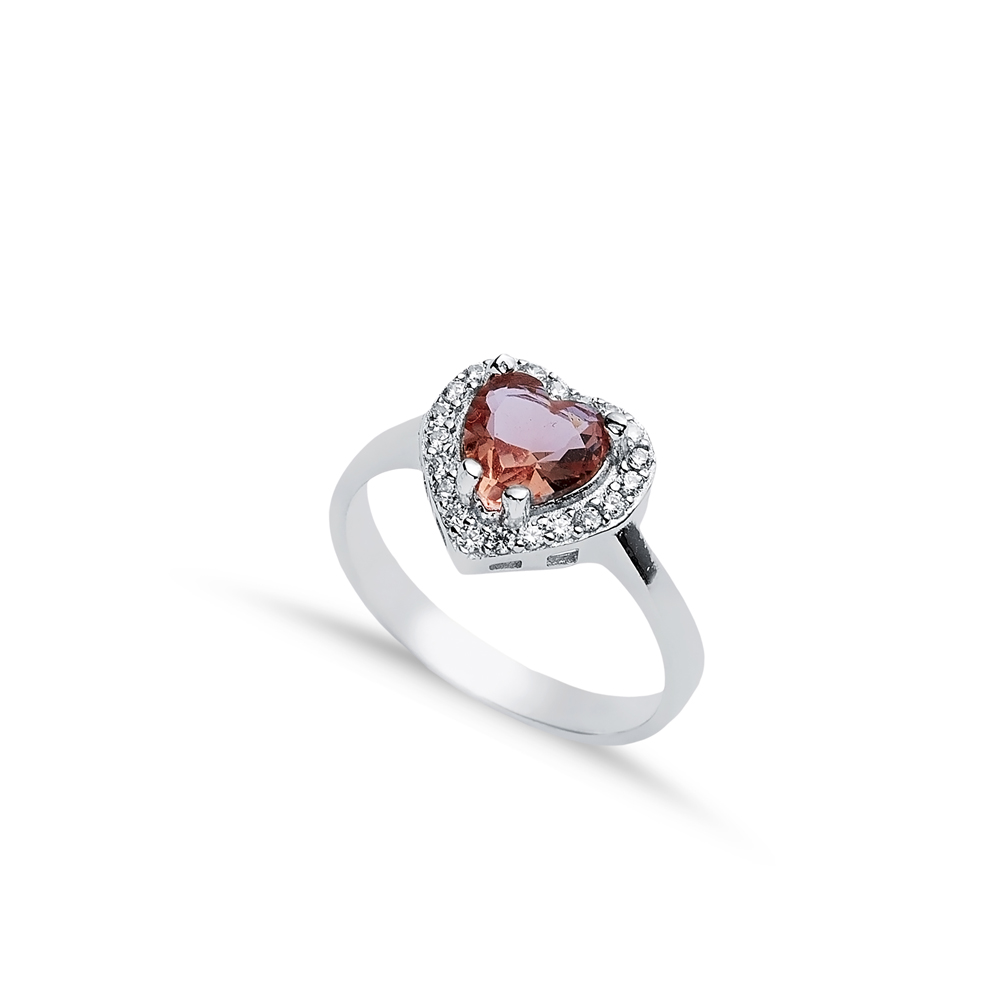 11x12 mm Heart Design Cluster Zultanite Ring