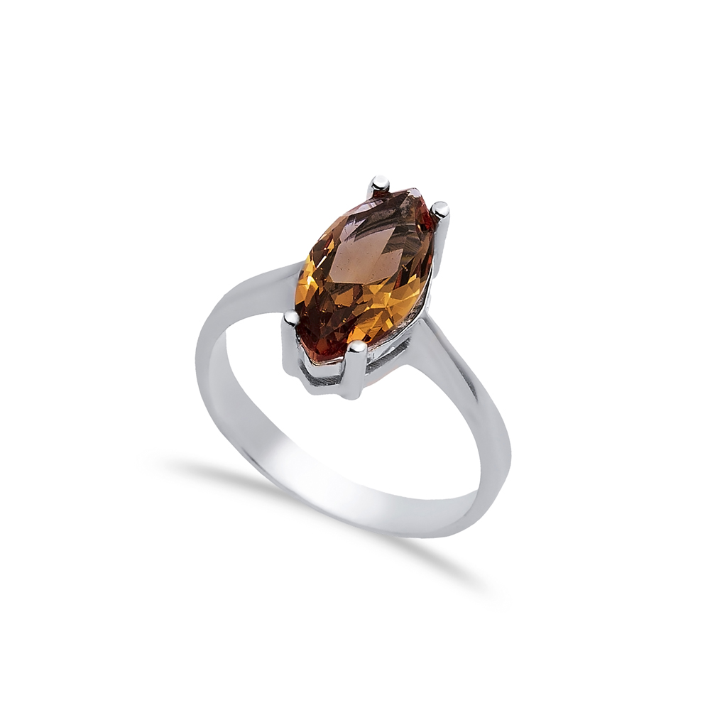7x14 mm Marquise Design Cluster Zultanite Ring