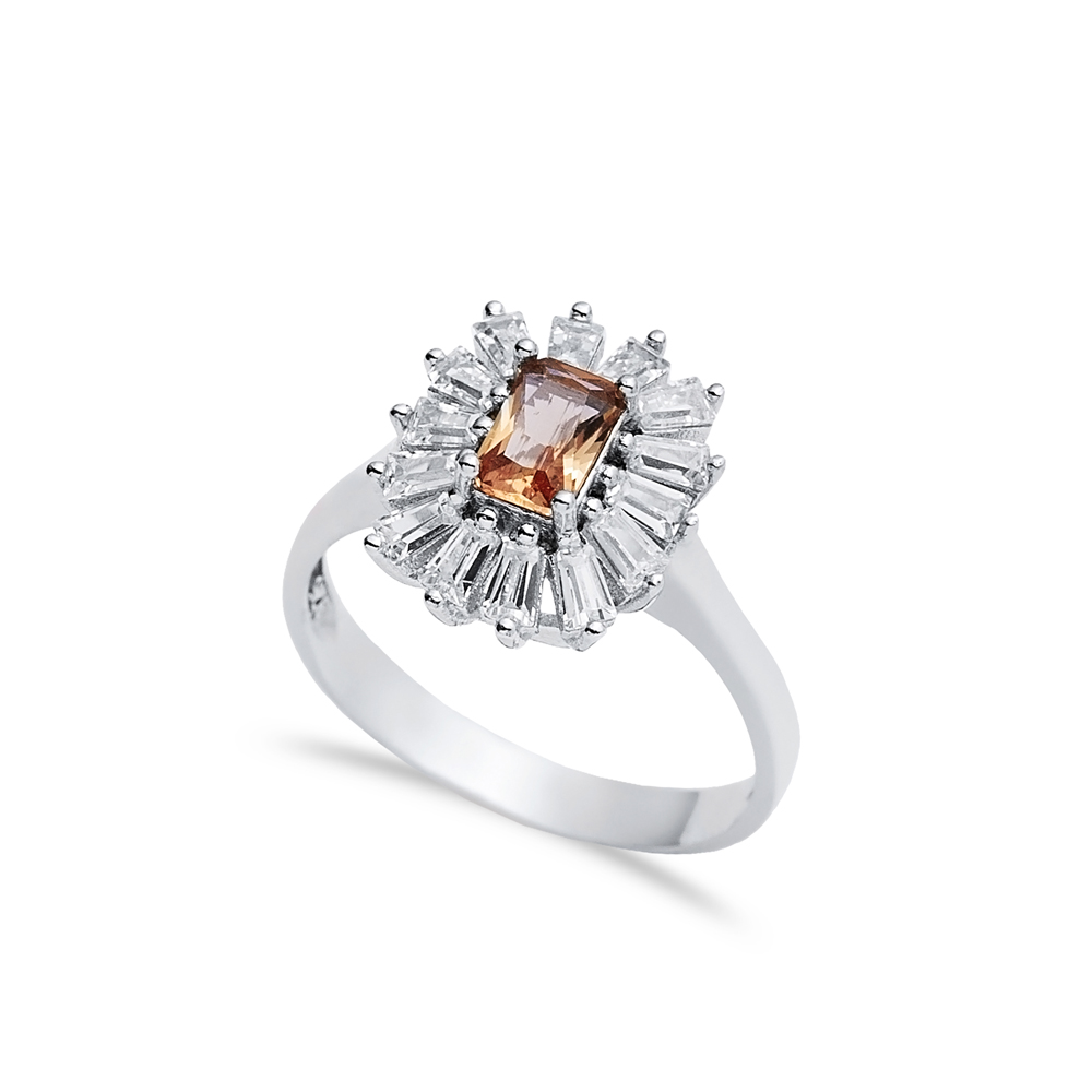 Baguette 12x15 mm Cluster Zultanite Ring
