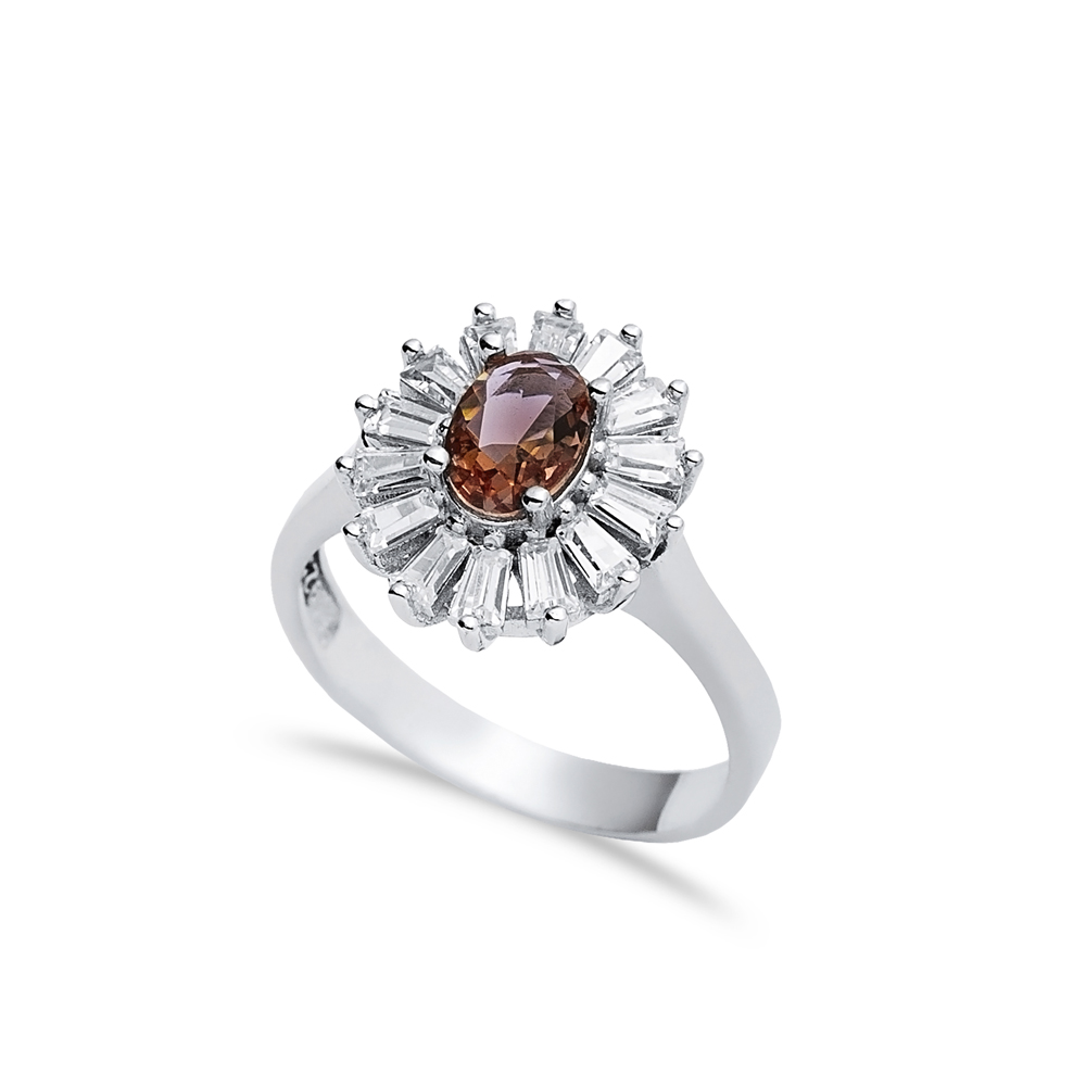 13x15 mm Oval Cut Cluster Zultanite Ring