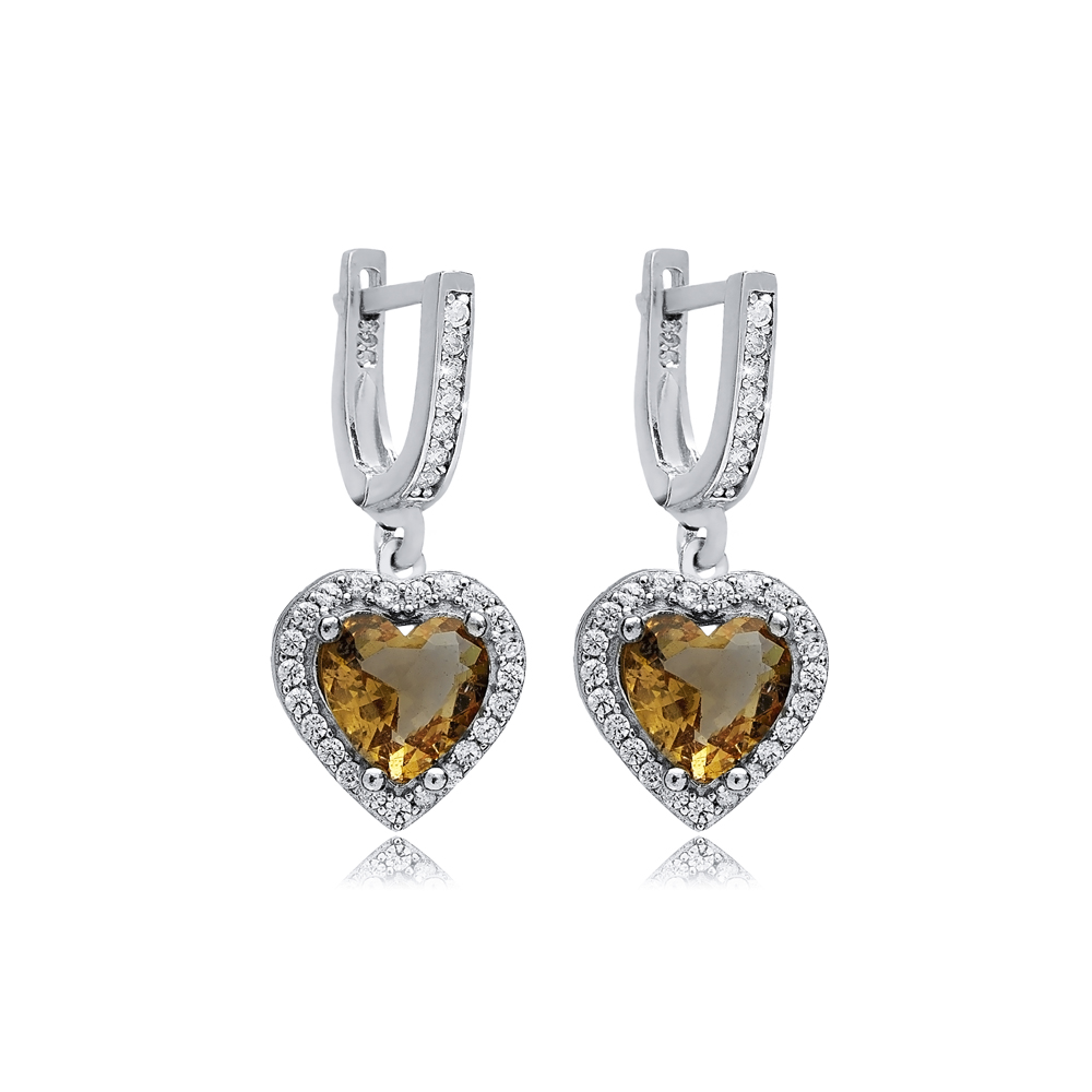 12x13 mm Heart Cluster Zultanite Earrings