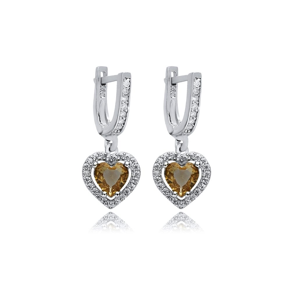 10x10 mm Heart Cluster Zultanite Earrings