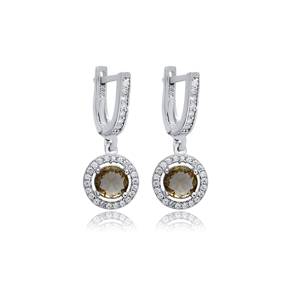 Ø10 mm Round Cluster Zultanite Earrings
