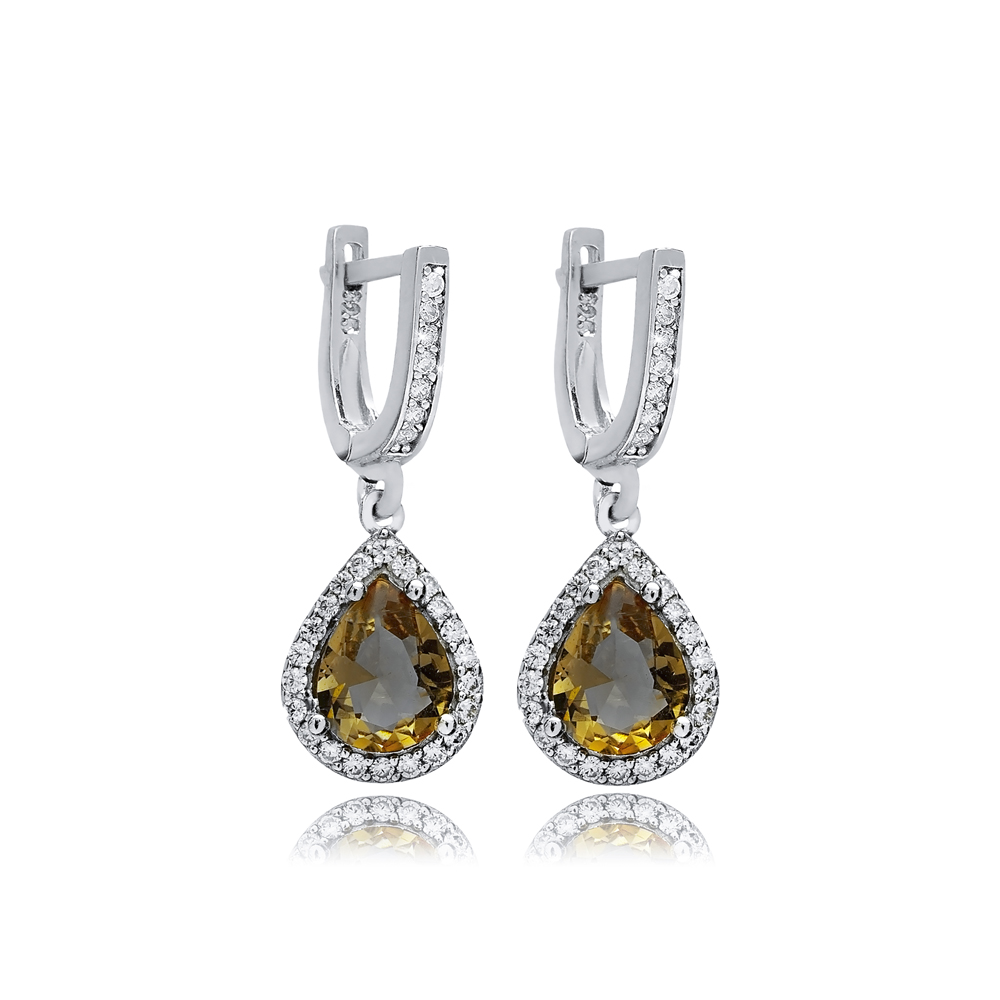 10x13 mm Pear Cluster Zultanite Earrings