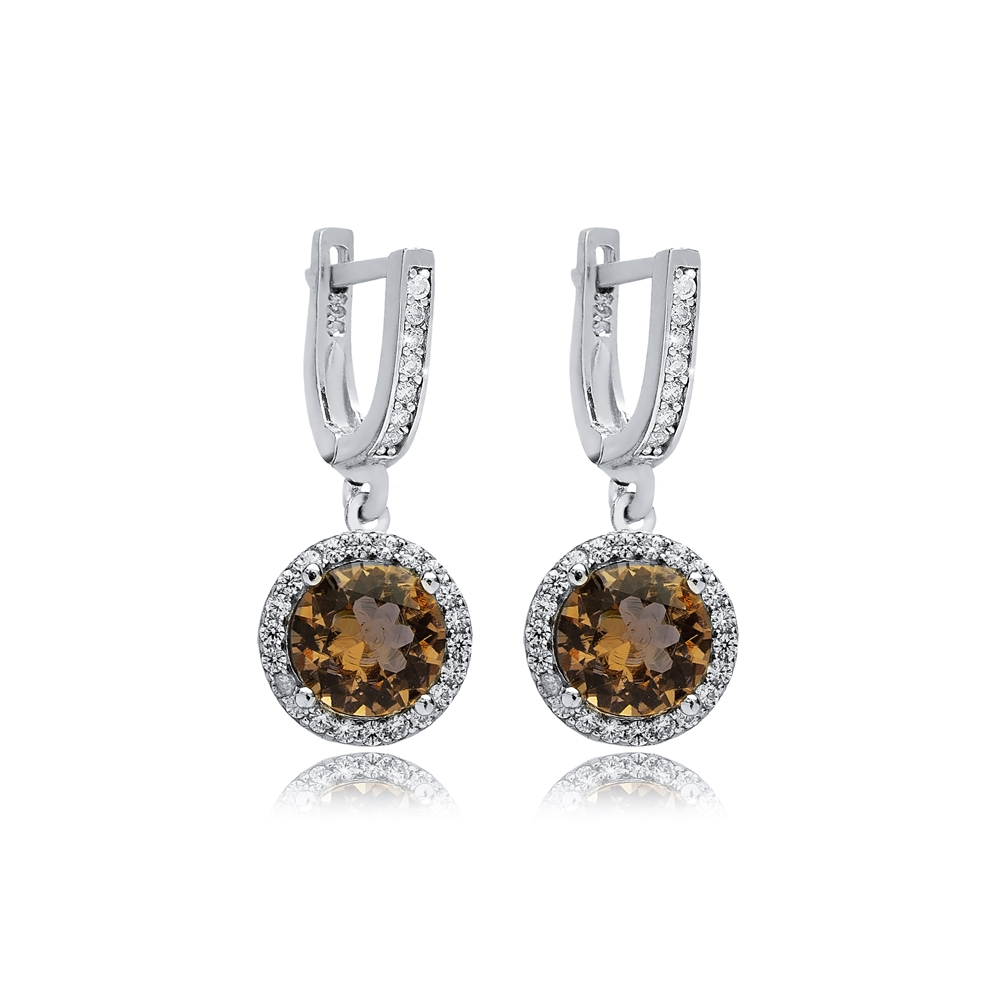 Ø11 mm Round Cluster Zultanite Earrings