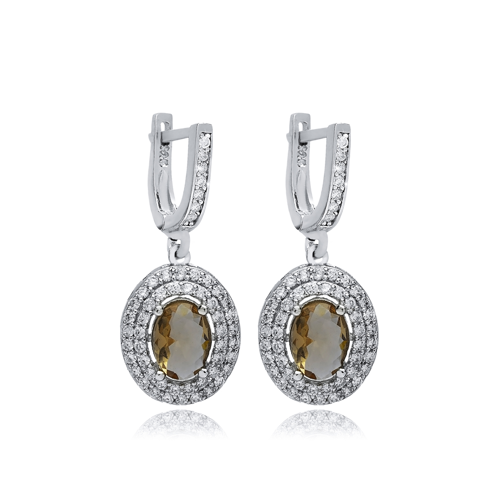 12x14 mm Oval Cluster Zultanite Earrings