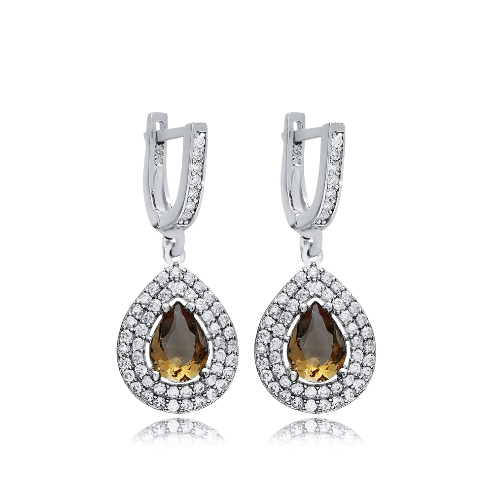 13x15 mm Pear Cluster Zultanite Earrings