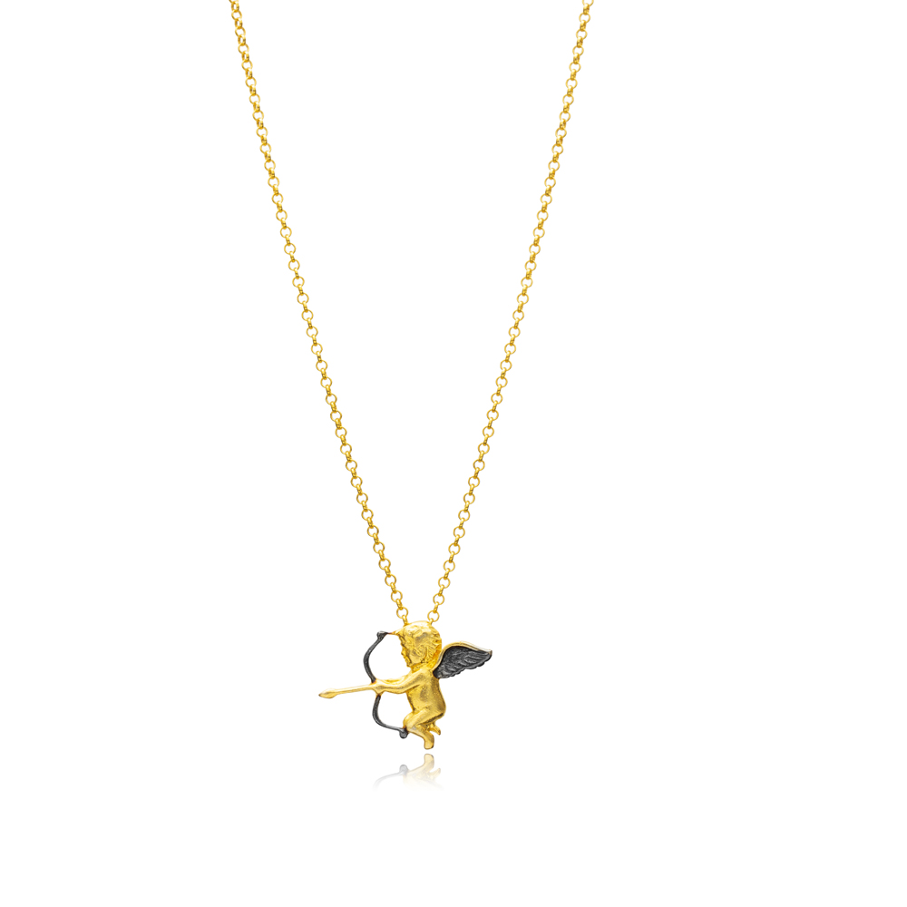 Eros Design Silver 22K Plated Vintage Necklace