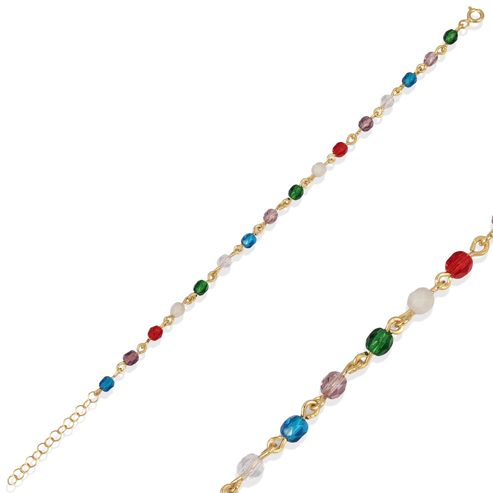 Seven Chakra Design 925 Silver Bracelet