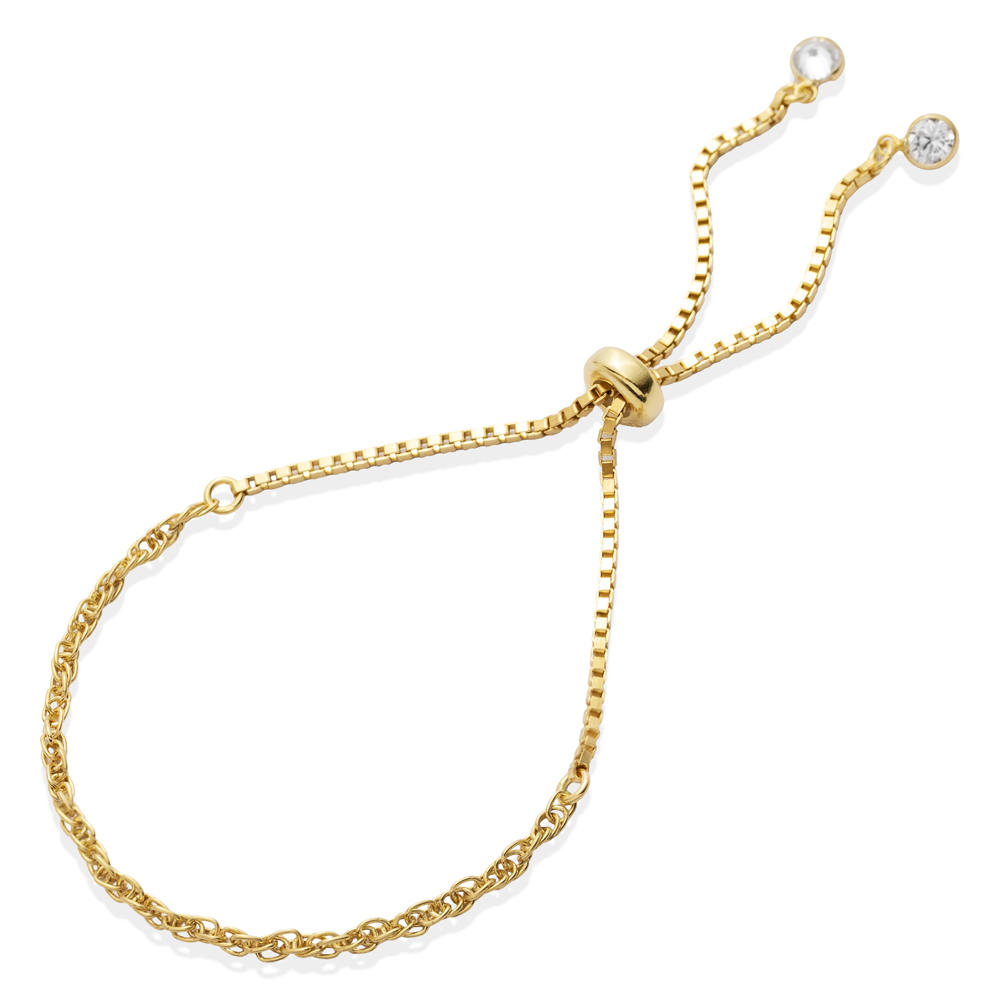 Twist Rope Design 925 Silver Chain Bracelet