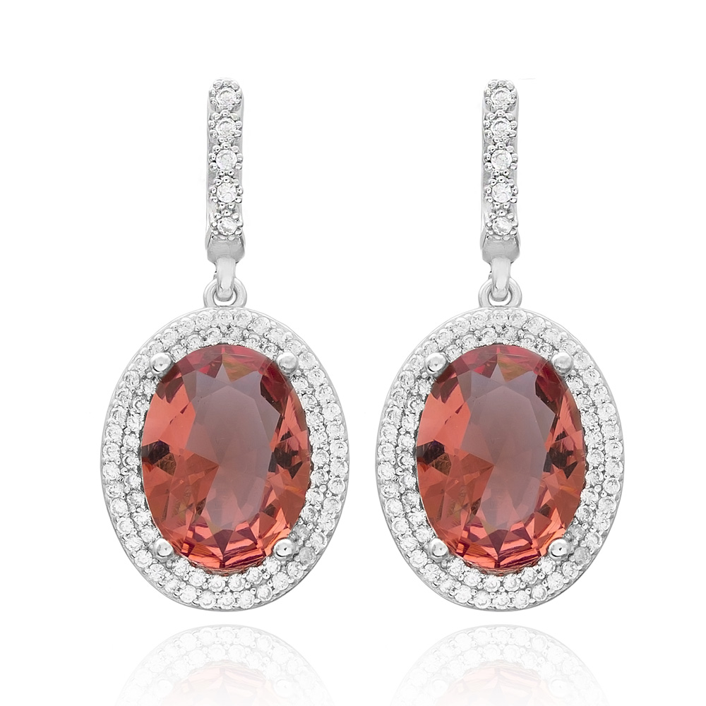 New Trendy Zultanite Stone Oval Earrings Turkish Wholesale 925 Sterling Silver Earring