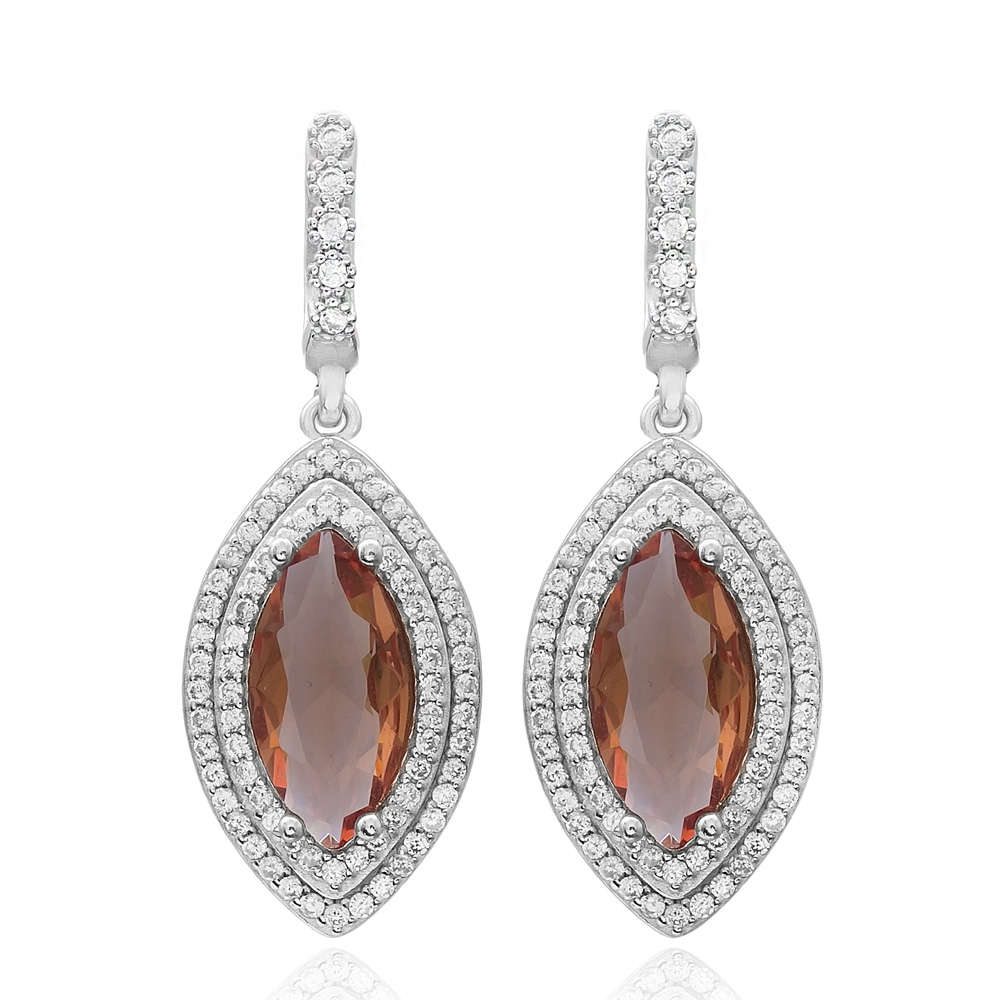 Oval Shape Zultanite Stone Earrings Turkish Wholesale 925 Sterling Silver Jewellery