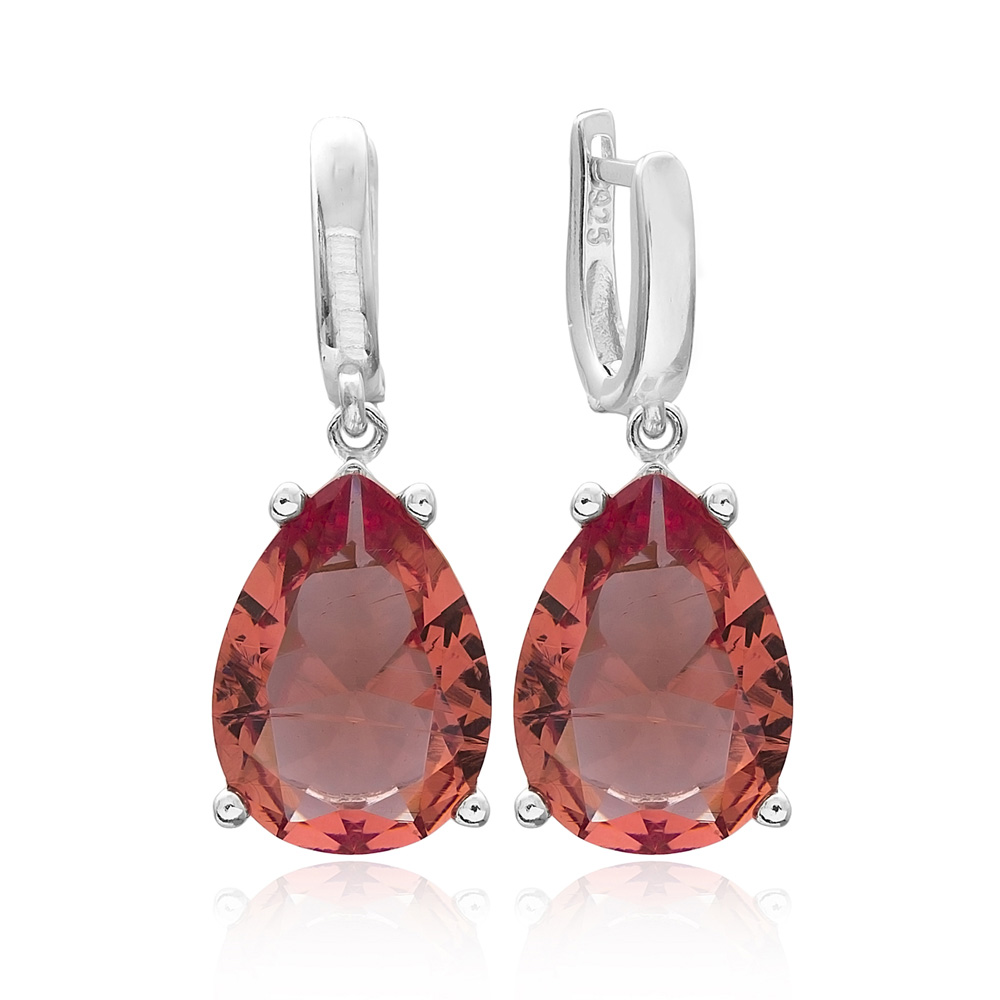 Drop Shape Zultanite Stone Earrings Turkish Wholesale 925 Sterling Silver Jewelry