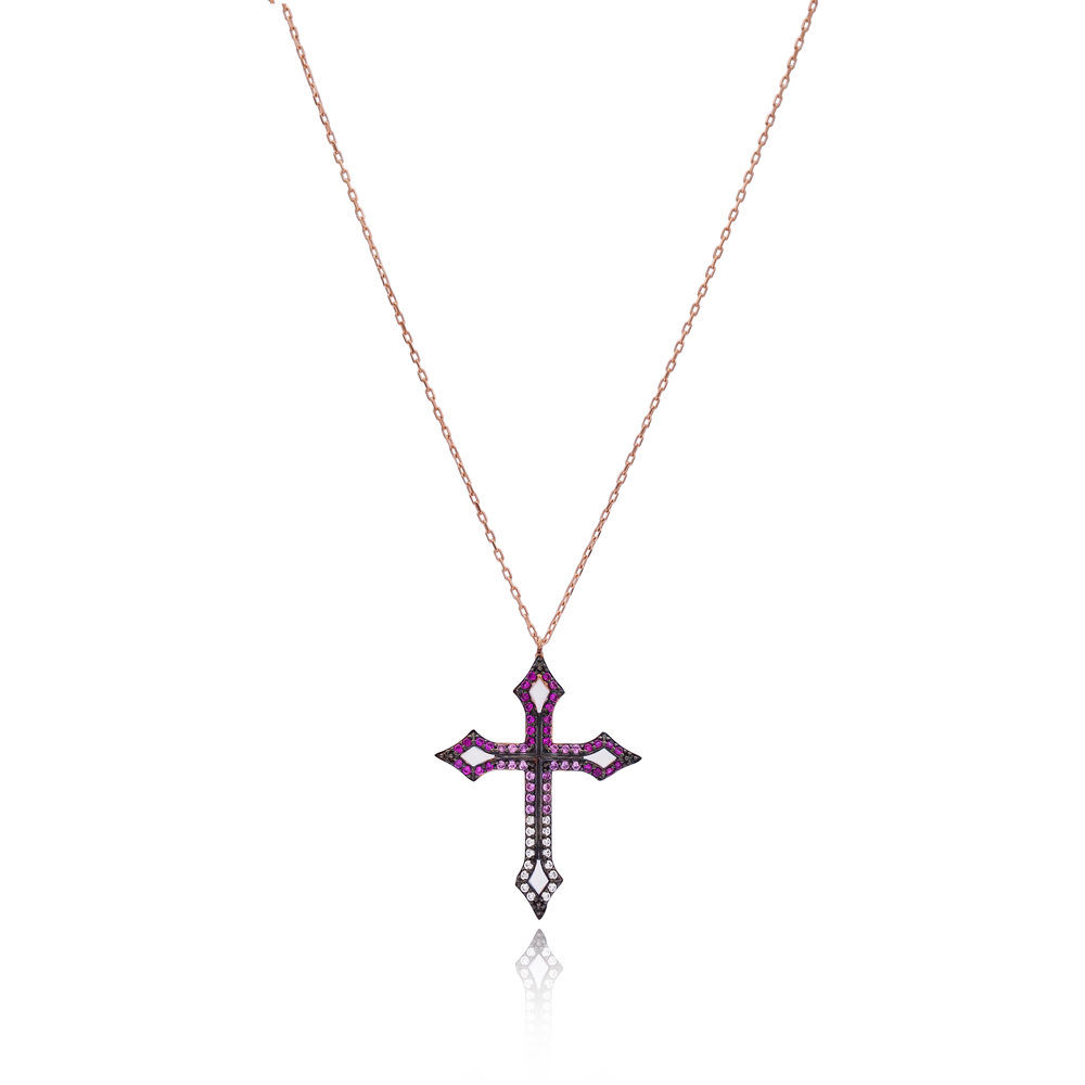 Gothic Cross Pendant Turkish Wholesale 925 Sterling Silver Jewelry