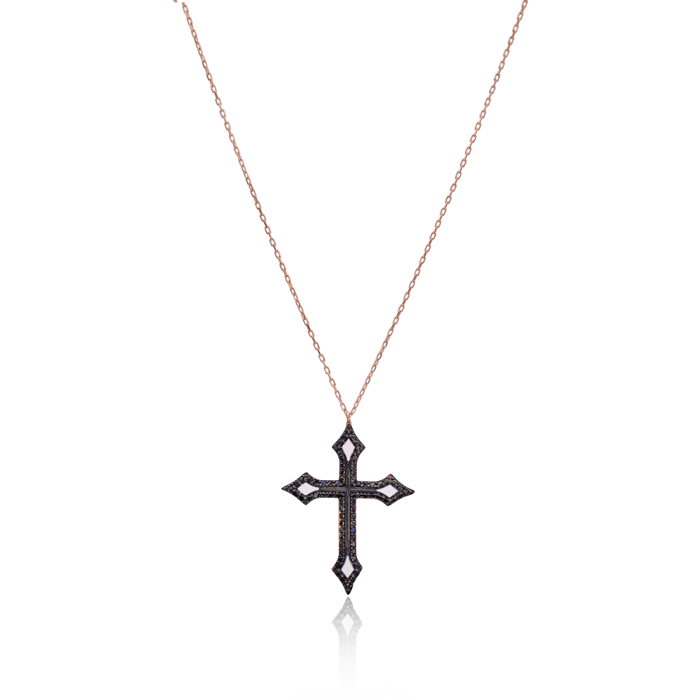 Gothic Cross Pendant Turkish Wholesale 925 Sterling Silver Jewelry