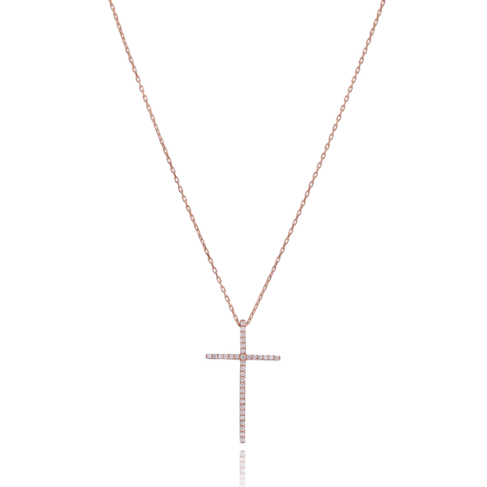 Fine Cross Pendant Turkish Wholesale 925 Sterling Silver Jewelry