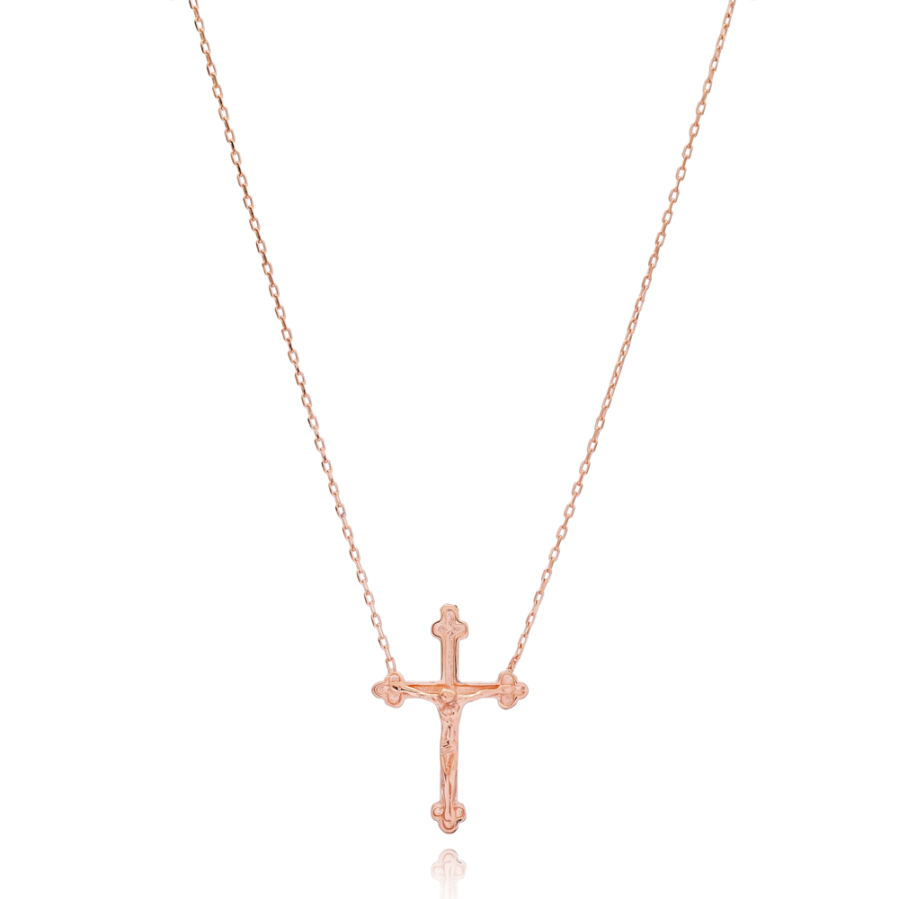 Crucifixion of Jesus Necklace Turkish Wholesale Handcrafted Necklace 925 Silver Sterling Jewelry