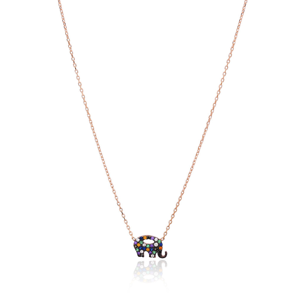 Delicate Elephant Design Pendant Wholesale Handcrafted 925 Sterling Silver Jewelry