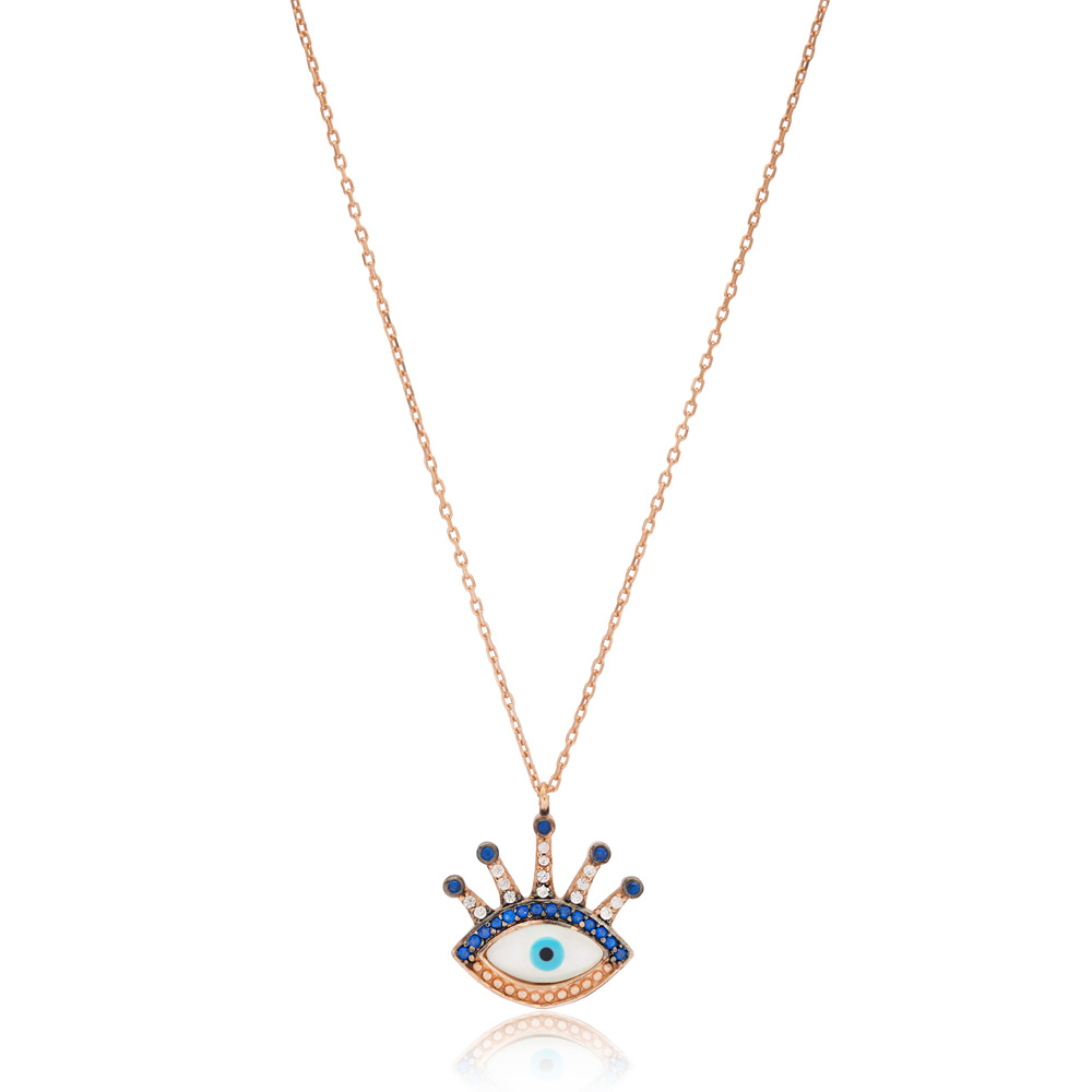Evil Eye Design Pendant Wholesale Handcrafted 925 Silver Jewelry