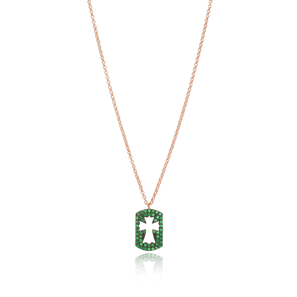 Delicate Cross Pendant Turkish Wholesale 925 Sterling Silver Jewelry