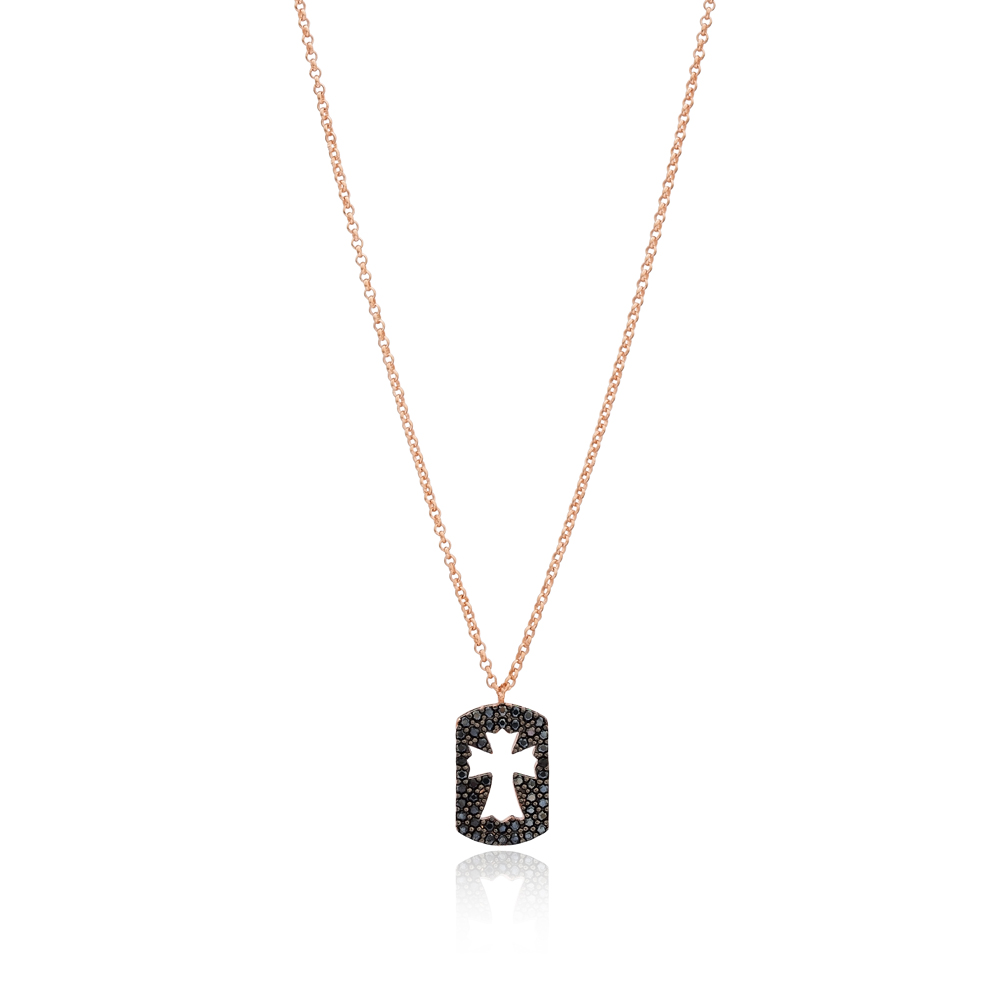 Delicate Cross Pendant Turkish Wholesale 925 Sterling Silver Jewelry