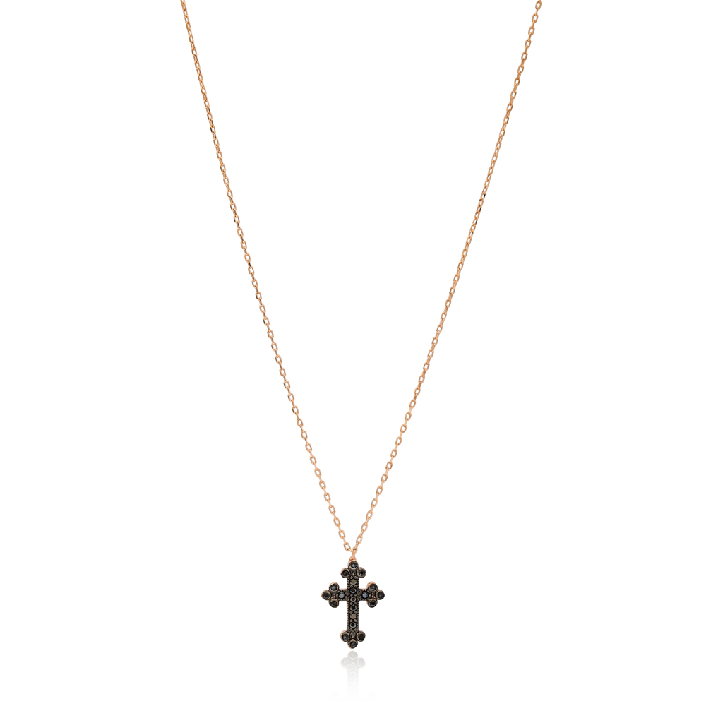 Delicate Cross Pendant Turkish Wholesale 925 Sterling Silver Jewelry