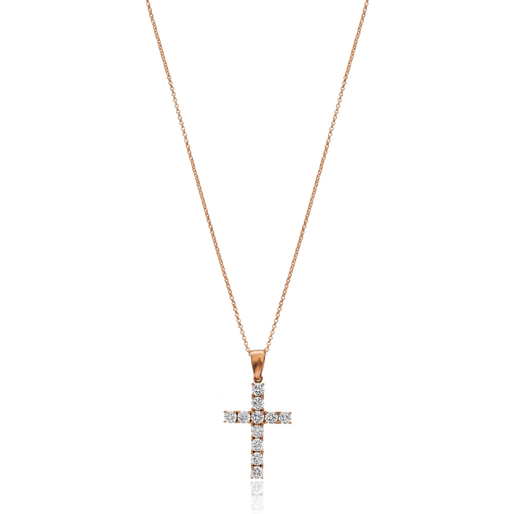 Cross Elegant Design Pendant Turkish Wholesale 925 Sterling Silver