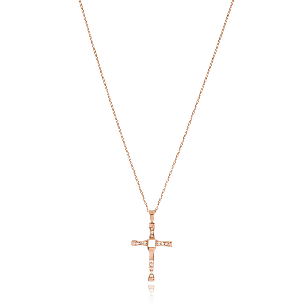 Cross Elegant Design Pendant Turkish Wholesale 925 Sterling Silver