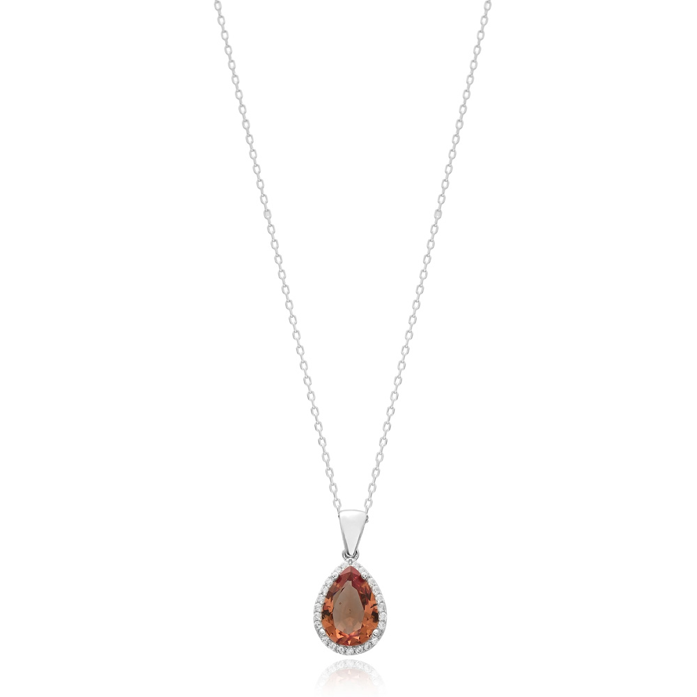 New Design Drop Shape Zultanite Stone Pendant Turkish Wholesale 925 Sterling Silver Jewelry