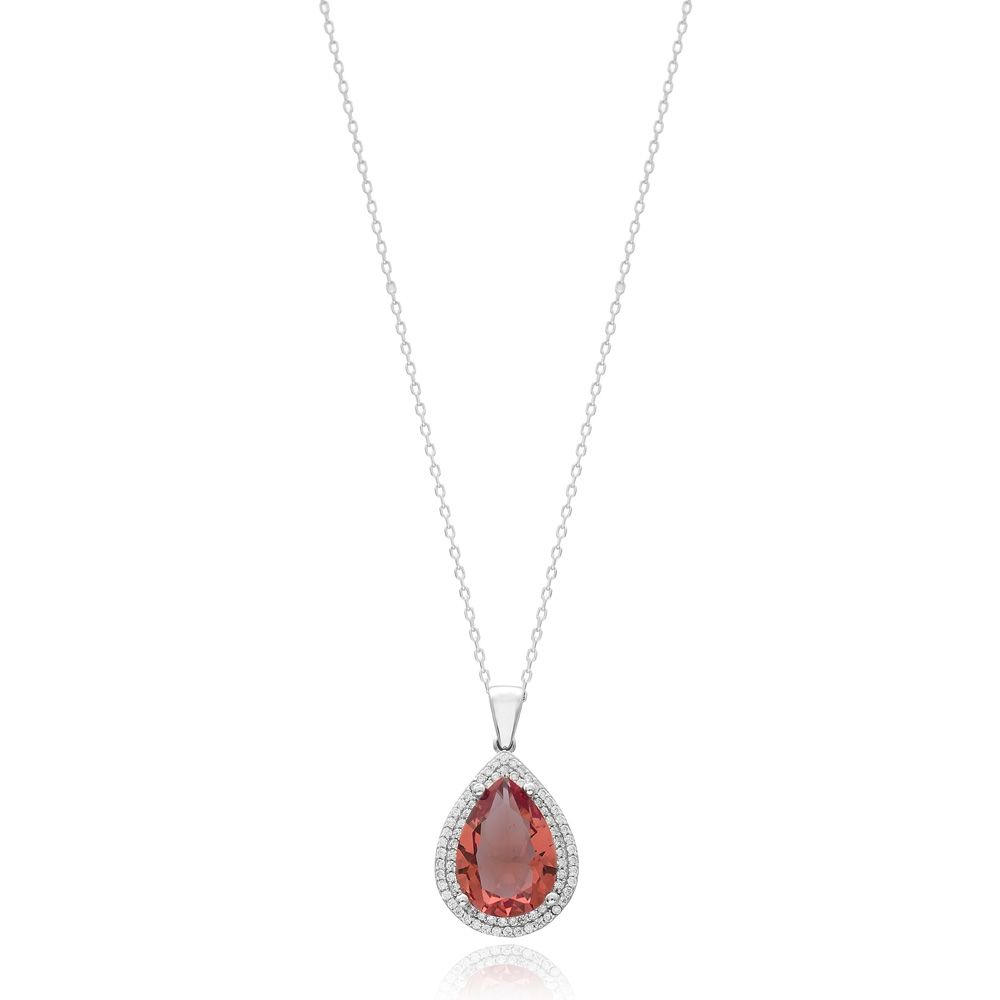 Fashion Drop Shape Zultanite Stone Pendant Turkish Wholesale 925 Sterling Silver Jewelry