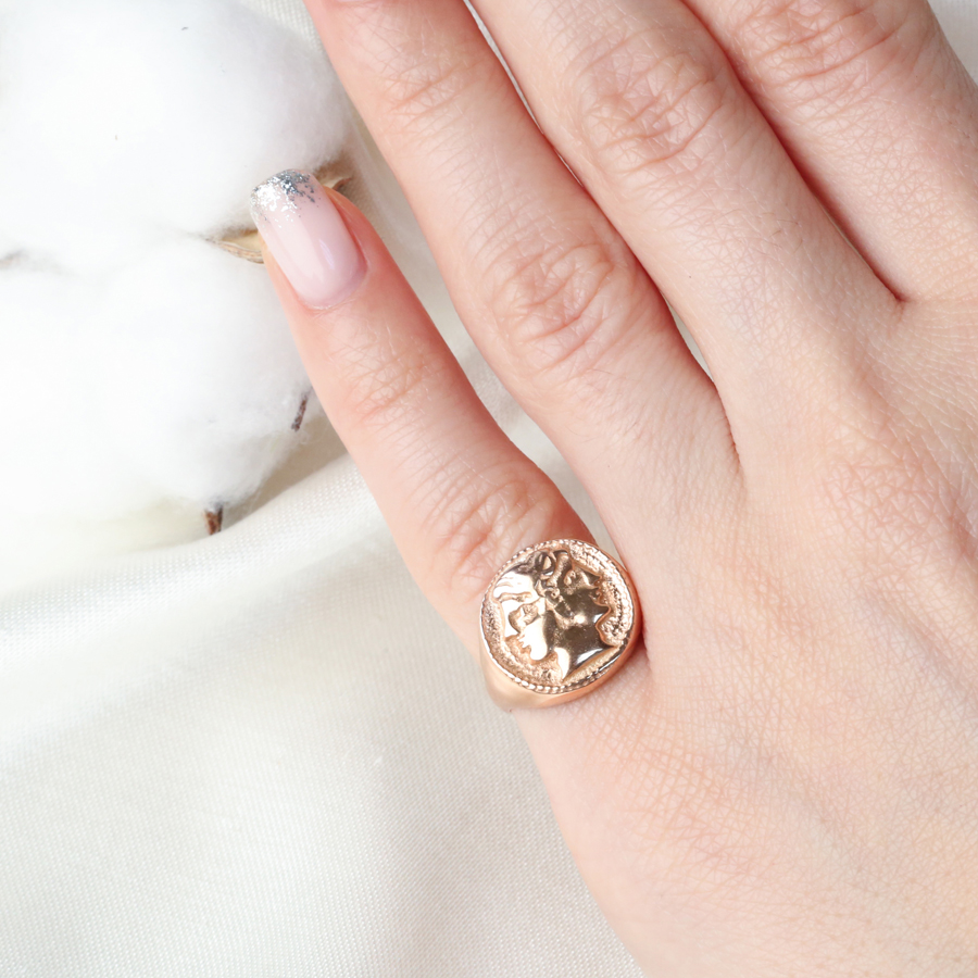 Medallion Design Adjustable Silver Ring Wholesale  925 Silver Sterling Jewelry