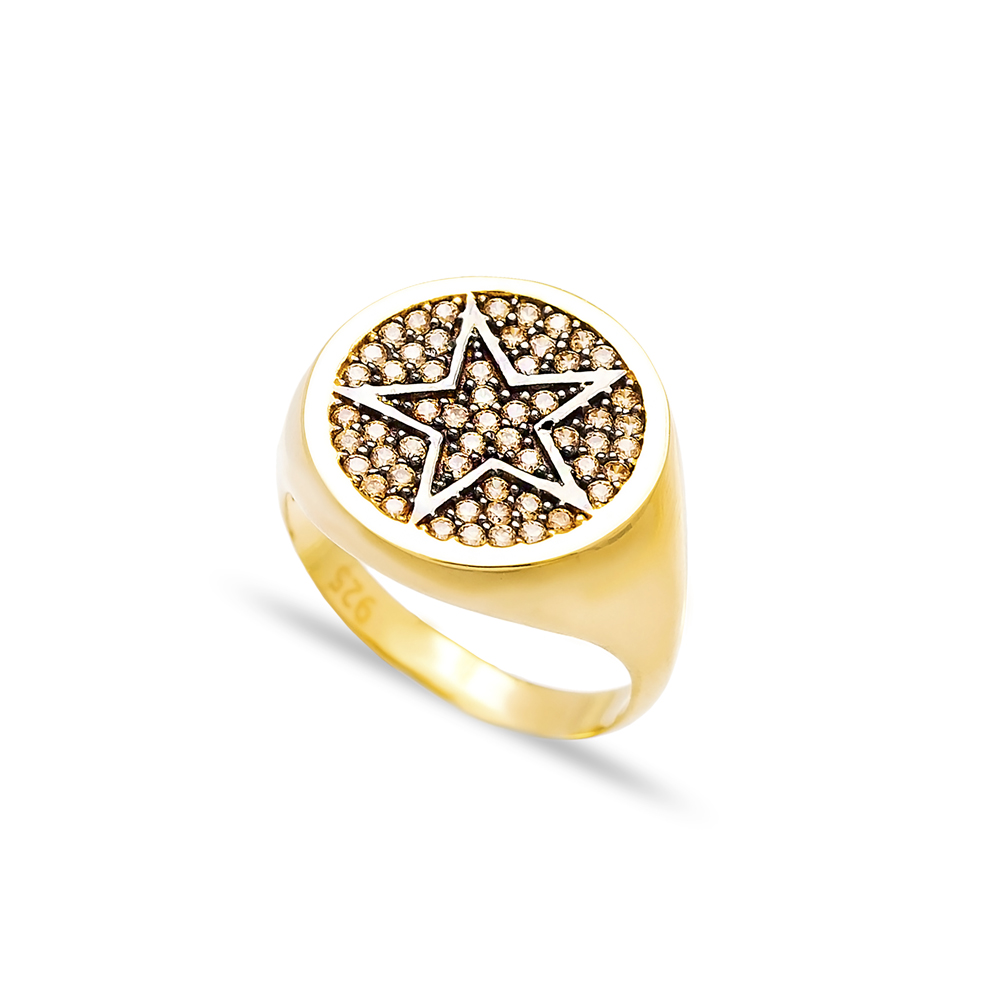 Star Emblem Ring Wholesale Handcrafted 925 Sterling Silver Jewelry