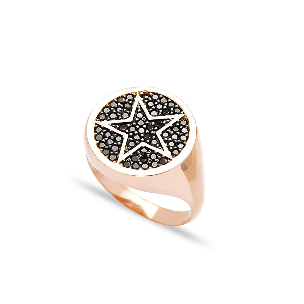 Star Emblem Ring Wholesale Handcrafted 925 Sterling Silver Jewelry