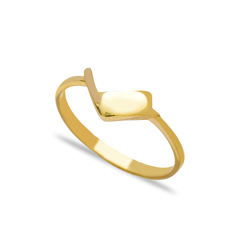 Minimalist Unique Design Plain Ring Turkish Wholesale Handcrafted 925 Sterling Silver Jewelry