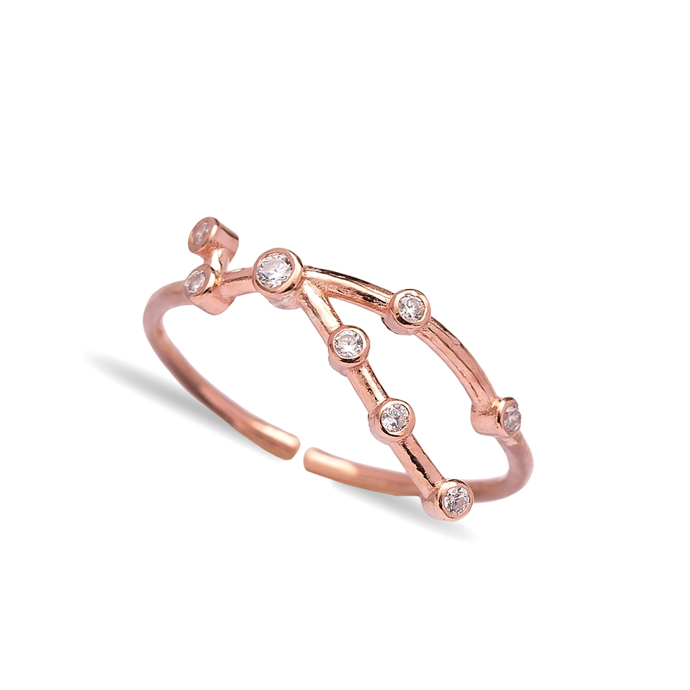 Taurus Handmade Zodiac Constellation Horoscope Silver Ring